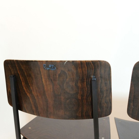 Image 1 of Set von 3 vintage F6 chairs by Eromes, Nederlands 1960s