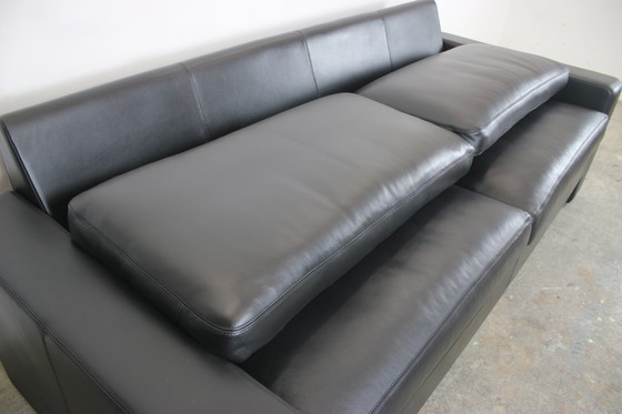 Image 1 of Cor Conseta Dreisitzer Couch Designer Sofa Echtleder Schwarz