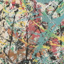 Offsetlithografie nach Jackson Pollock Action Painting 67/300