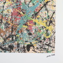 Offsetlithografie nach Jackson Pollock Action Painting 67/300