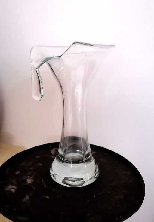 Design Glas Vase Wassertropfen