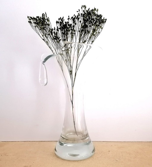 Design Glas Vase Wassertropfen