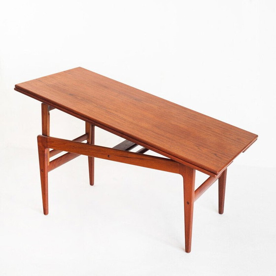 Image 1 of Vintage Teakholz "Elevator" Tisch von Kai Kristiansen für V.M.Mobler, Dänemark 1960