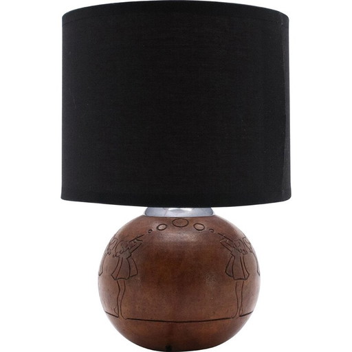 Vintage Art-Deco Keramiklampe, 1930