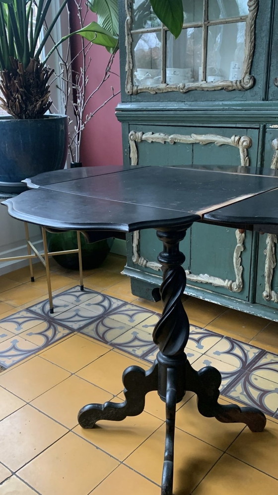 Image 1 of Antiker Biedemeier Klapptisch Beistelltisch um 1860