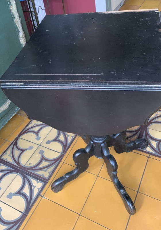 Image 1 of Antiker Biedemeier Klapptisch Beistelltisch um 1860