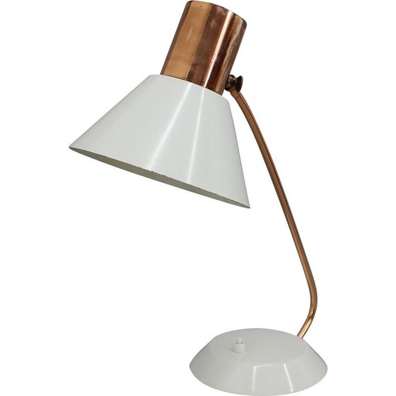Image 1 of Vintage Tischlampe aus Kupfer und lackiertem Metall, Tschechoslowakei 1970
