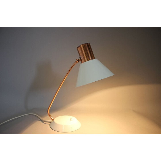 Image 1 of Vintage Tischlampe aus Kupfer und lackiertem Metall, Tschechoslowakei 1970