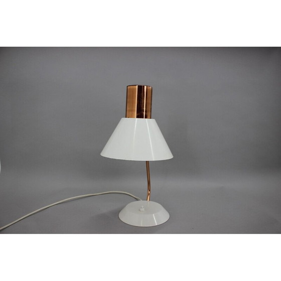 Image 1 of Vintage Tischlampe aus Kupfer und lackiertem Metall, Tschechoslowakei 1970