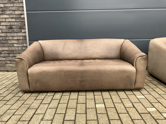 Image 1 of De Sede Ds47 2X 3Sitz Büffelleder 5Mm Hals Cognac Top Zustand!