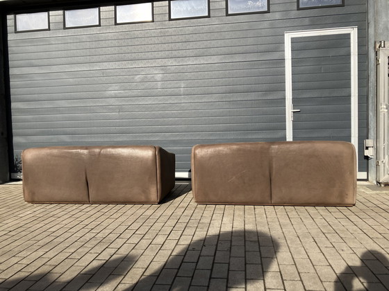 Image 1 of De Sede Ds47 2X 3Sitz Büffelleder 5Mm Hals Cognac Top Zustand!