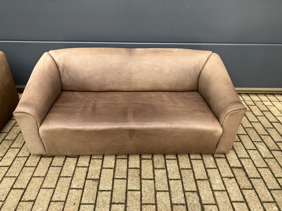 Image 1 of De Sede Ds47 2X 3Sitz Büffelleder 5Mm Hals Cognac Top Zustand!