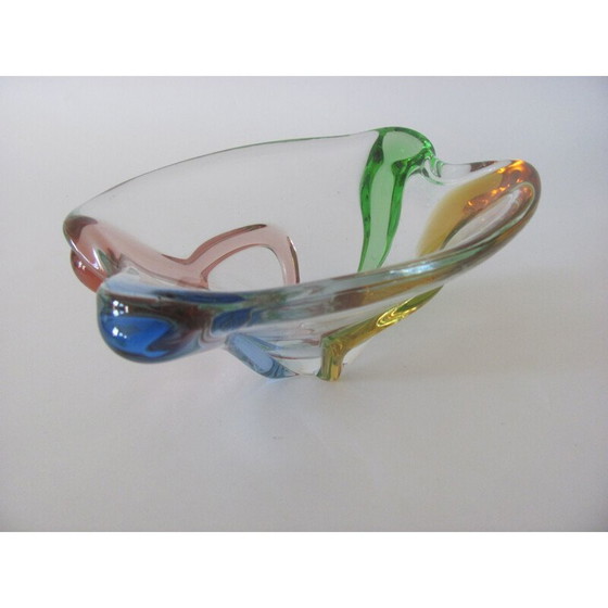 Image 1 of Vintage-Glasschale aus der Kollektion Rhapsody von P. Zemek für Mstisov, Tschechoslowakei 1960