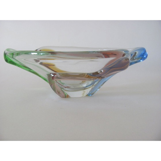 Image 1 of Vintage-Glasschale aus der Kollektion Rhapsody von P. Zemek für Mstisov, Tschechoslowakei 1960