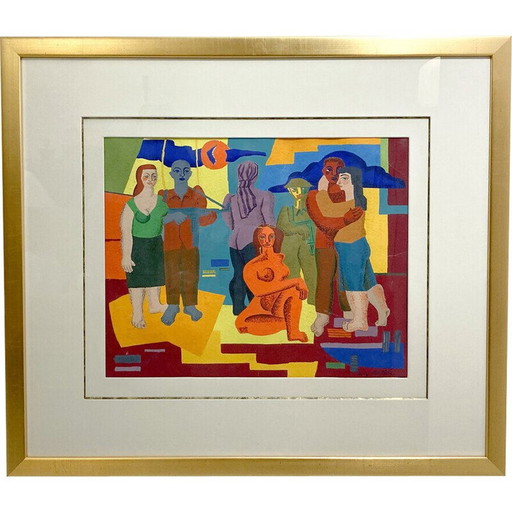 Klassisches Leclère-Aquarell, 1960