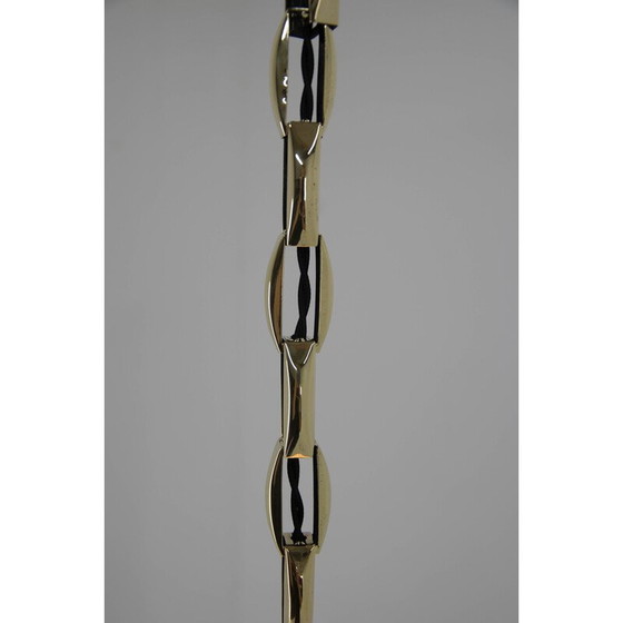 Image 1 of Jugendstil-Hängeleuchte aus Messing und Opalglas, 1920er Jahre