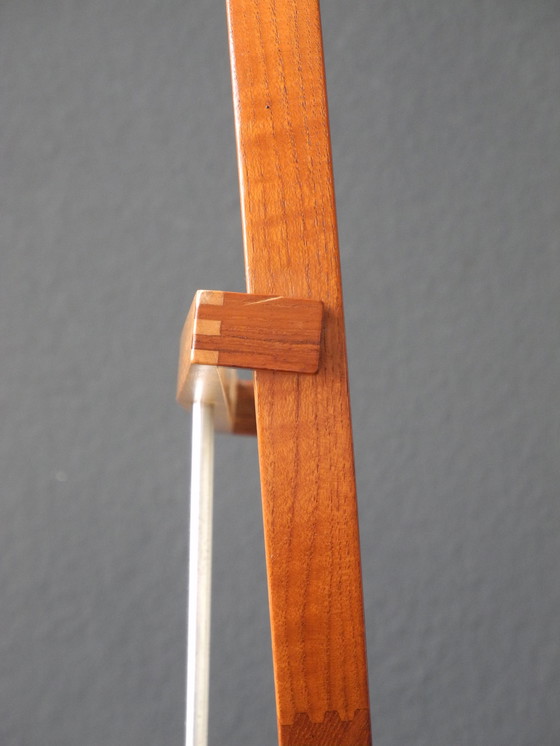 Image 1 of 60S Original Teakholz Tisch Spiegel Vanity Mirror of Luxury Vittsjö Schweden | Design Uno & Östen Kristiansson