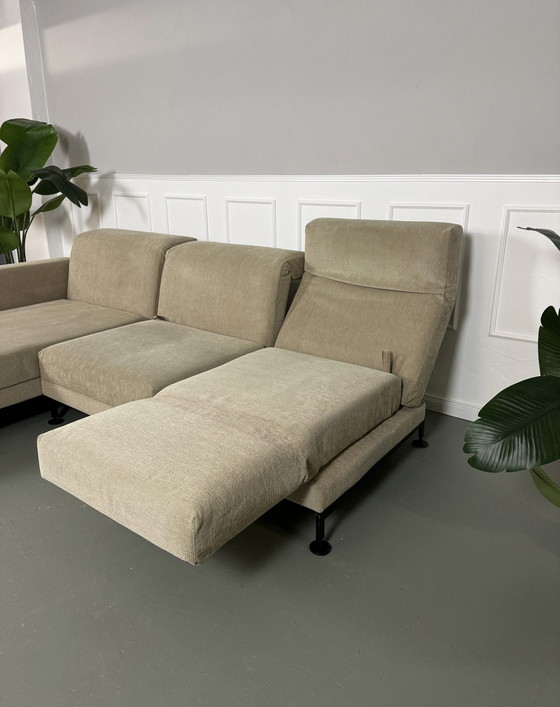 Image 1 of Brühl Moule Ecksofa Stoff Sofa Couch Lieferung Relaxfunktion