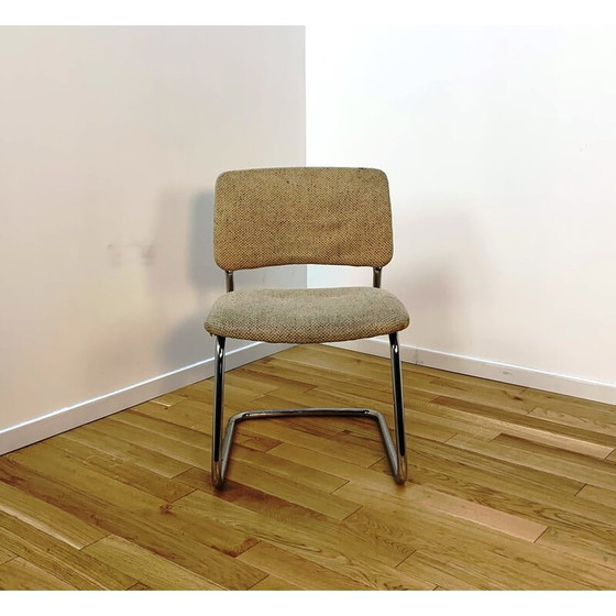 Image 1 of Vintage stuhl aus aluminium und wolle von Strafor