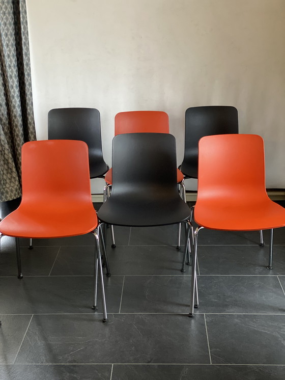 Image 1 of 6x Vitra Hal Chairs von Jasper Morrison