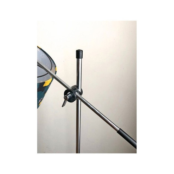 Image 1 of Vintage Stehleuchte mit verchromtem Metallsockel und Schirm