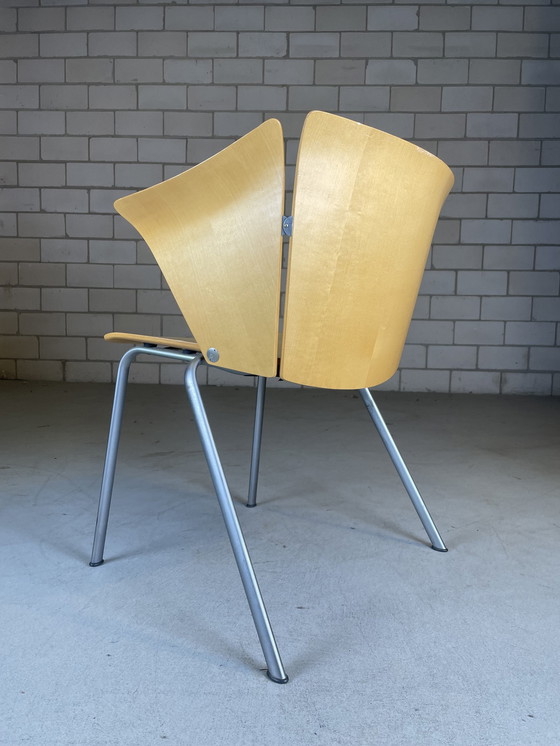 Image 1 of 6X Fritz Hansen Vm3 Stuhl von Vico Magistretti