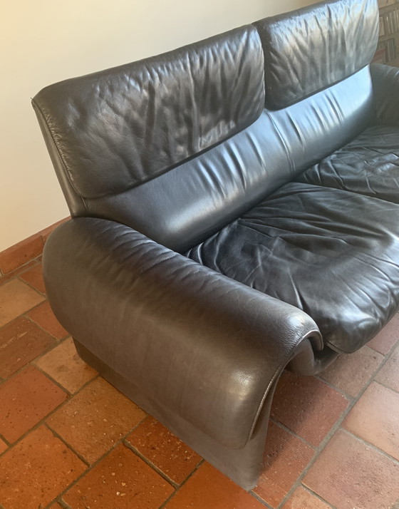 Image 1 of DeSede Sofa DS-2011 schwarzes Leder