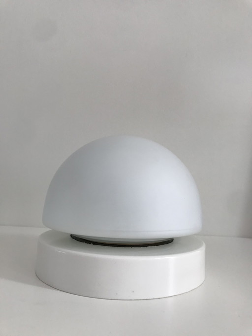 Vintage Glas-Deckenleuchte / Deckenleuchte, Milchglas