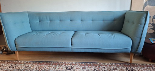 Blaues 3-Sitzer-Sofa