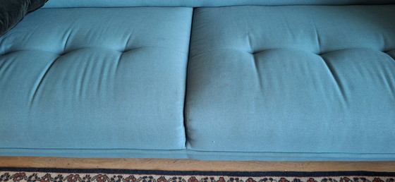 Image 1 of Blaues 3-Sitzer-Sofa