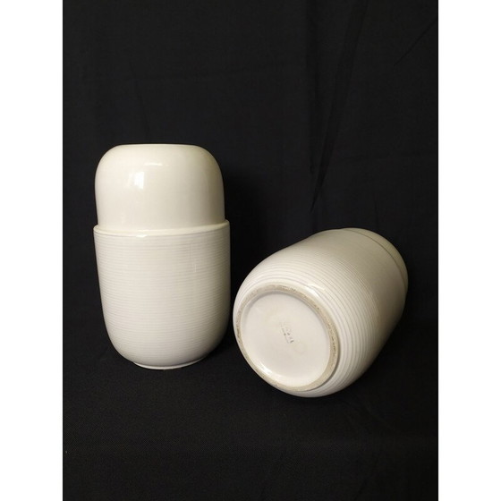 Image 1 of Paar Vintage-Keramikvasen von Cleto Munari, 1990er Jahre