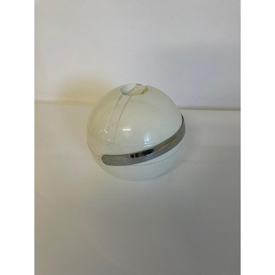 Image 1 of Weiße kugelförmige Eisbox von Paolo Tilche für Guzzini, Italien 1980er