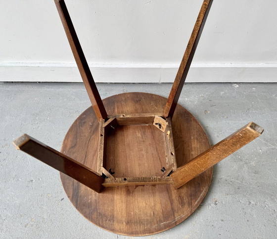 Image 1 of Runder Vintage Couchtisch aus Holz