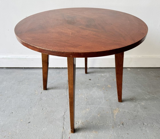 Image 1 of Runder Vintage Couchtisch aus Holz