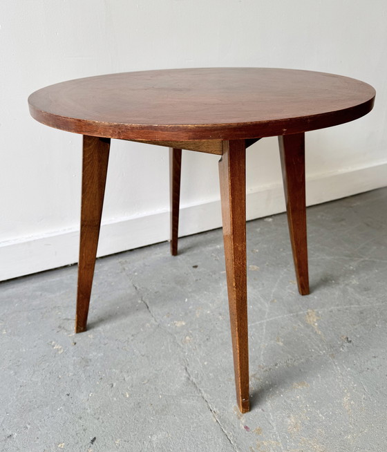 Image 1 of Runder Vintage Couchtisch aus Holz