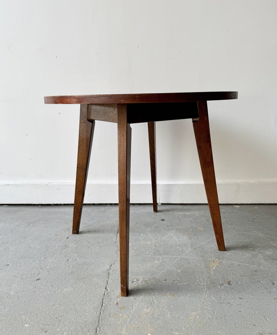 Image 1 of Runder Vintage Couchtisch aus Holz