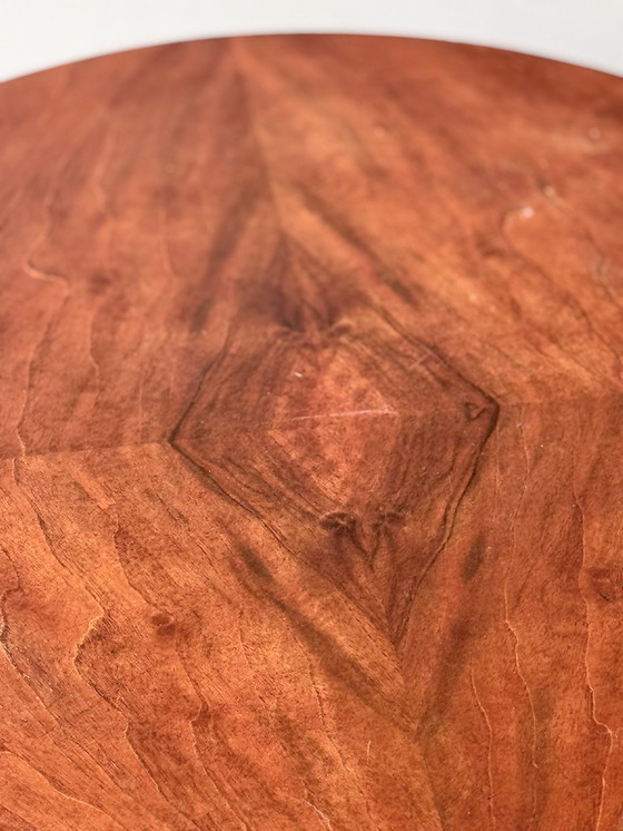 Image 1 of Runder Vintage Couchtisch aus Holz