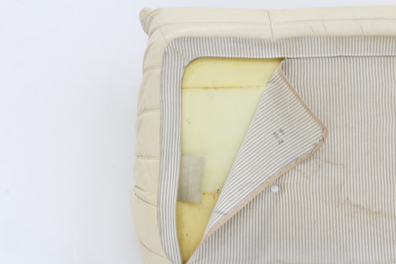 Image 1 of Vintage Togo Ligne Roset Sofa Set Beige Leder