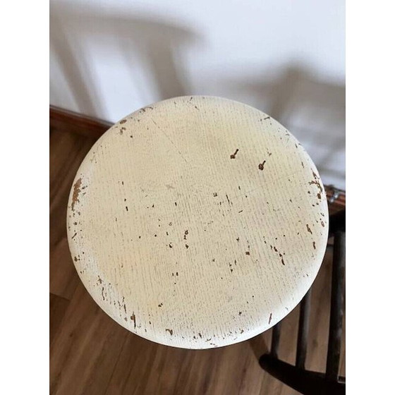 Image 1 of Satz von 3 nicht zusammenpassenden Vintage-Hockern