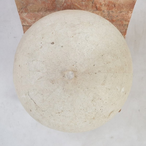 Image 1 of Vintage Couchtisch aus fossilem Stein von Magnussen Ponte, 1980