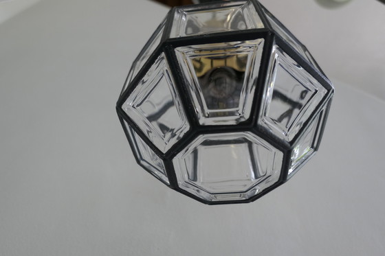 Image 1 of Glashütte Limburg P216 Hängelampe Glas Messing