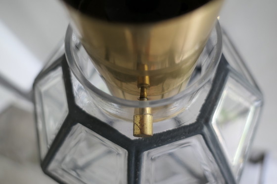 Image 1 of Glashütte Limburg P216 Hängelampe Glas Messing