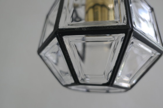 Image 1 of Glashütte Limburg P216 Hängelampe Glas Messing