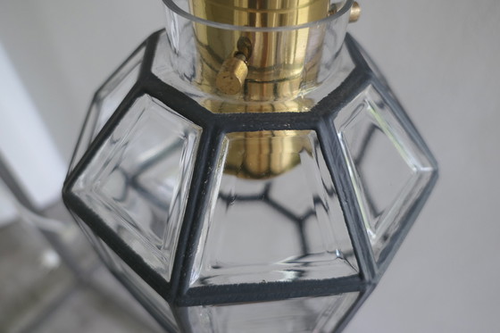 Image 1 of Glashütte Limburg P216 Hängelampe Glas Messing