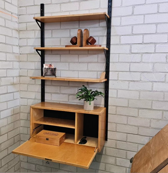 Image 1 of Vintage Wallunit Wall System Wandschrank Secretaire