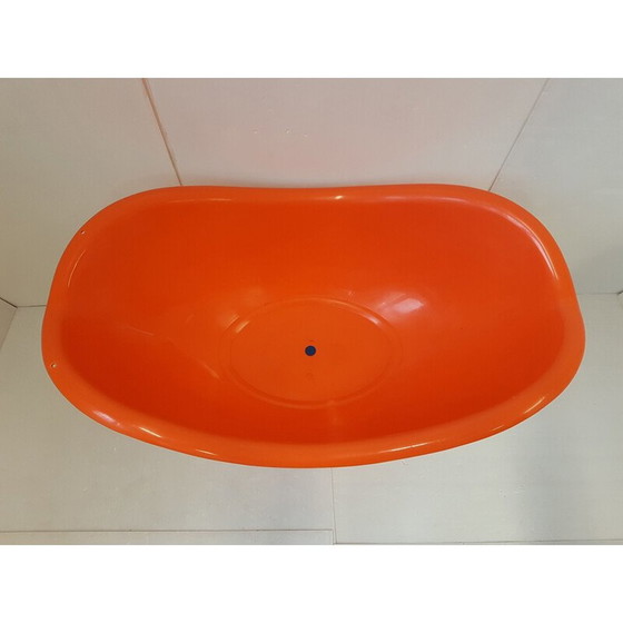 Image 1 of Orangefarbene Vintage-Kunststoffwiege
