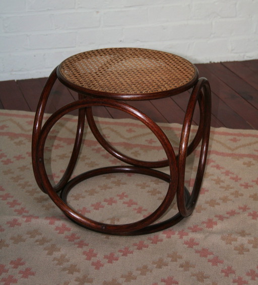 Mid Century Modern Thonet Ottomane oder Beistelltisch