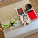 Couchtisch aus Edelstahl / Couchtisch aus Edelstahl