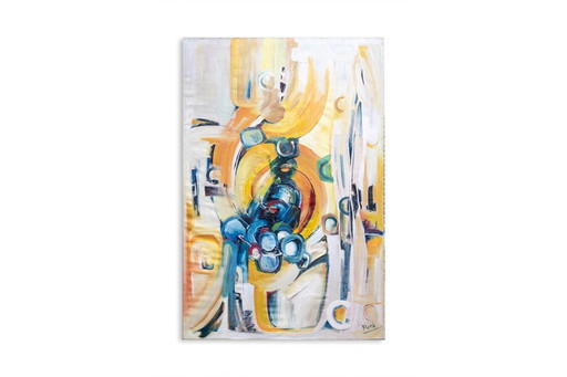 André Klumb Für Haus Jansen. Öl Auf Leinwand. 1970er Jahre.