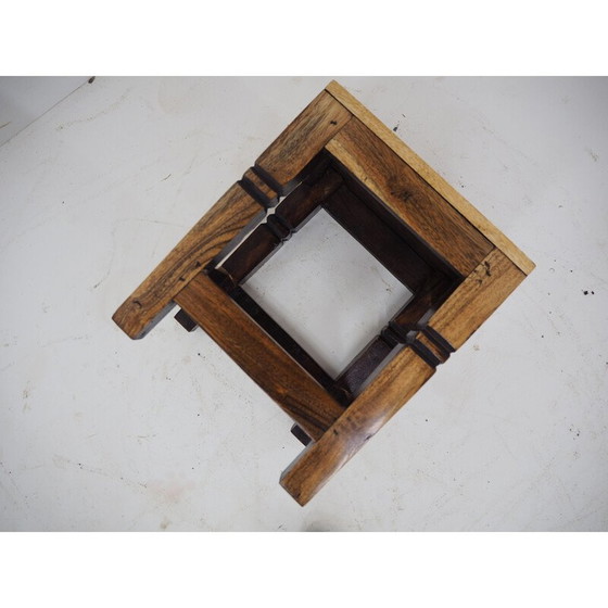 Image 1 of Vintage-Hocker aus Kirschholz